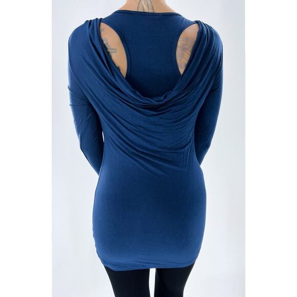 Cabi Deep Blue Racerback Super Soft Longsleeve Tunic Size Small - Picture 3 of 4